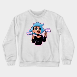 PeachFuzz Transgender Pride Crewneck Sweatshirt